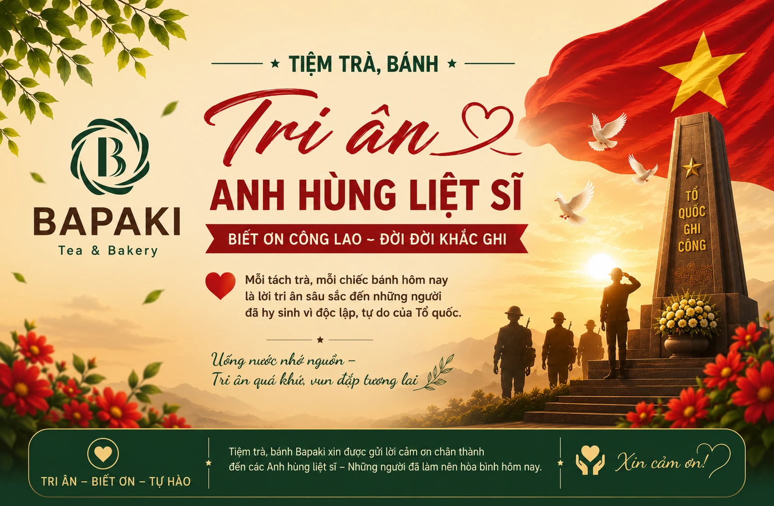 Đời đời nhớ ơn các Anh hùng Liệt sĩ