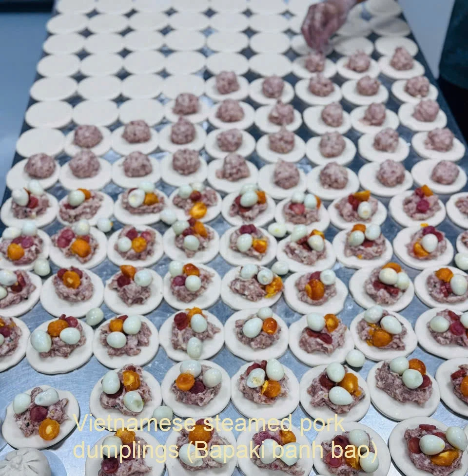 Bữa sáng dinh dưỡng với bánh bao